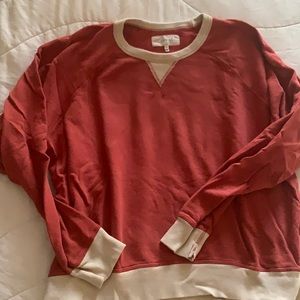 The Great College sweatshirt with contrasting g trim and wrists.